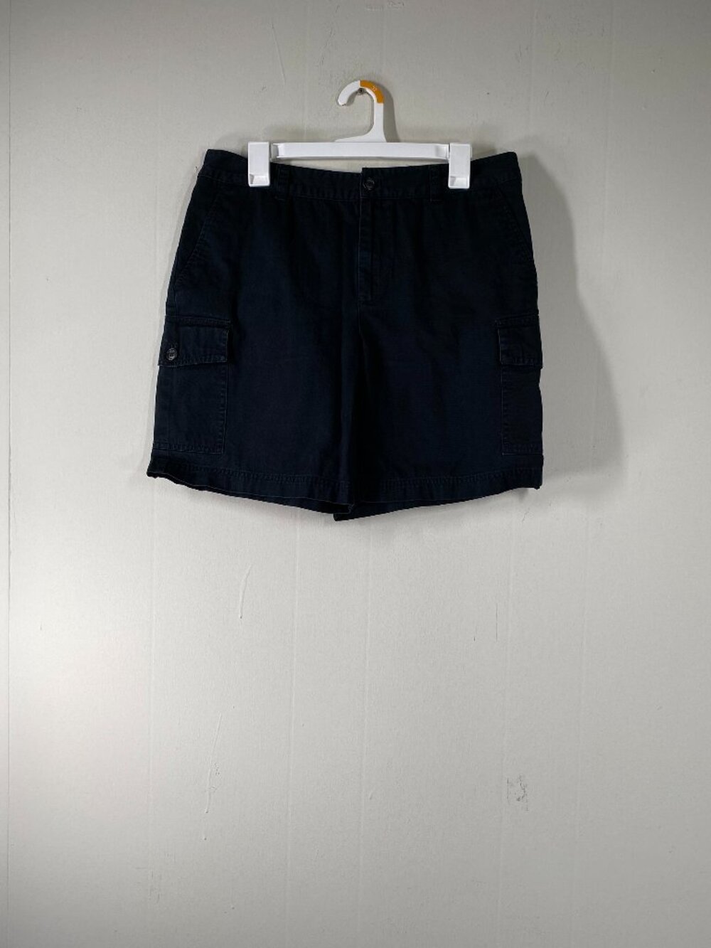 Chaps Chino Shorts Women's 12 High Rise Black Casual